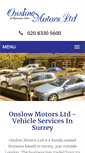 Mobile Screenshot of onslowmotors.co.uk